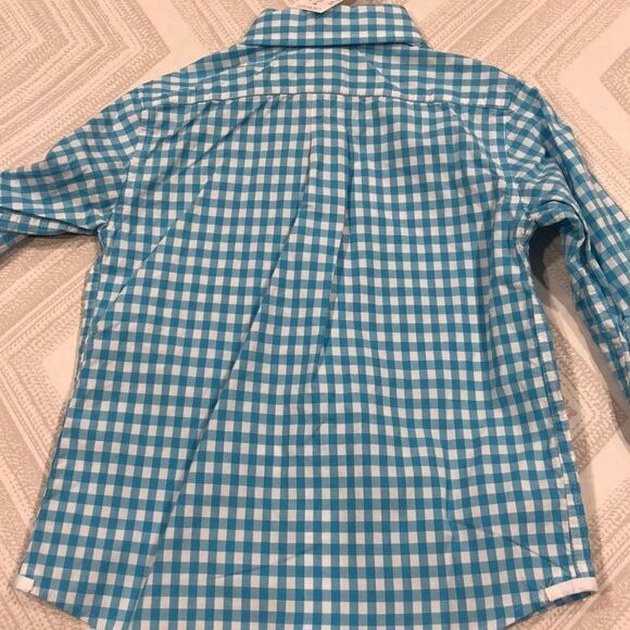 Crewcuts Turquoise Gingham Button Down Shirt - Picture 6 of 6